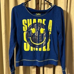 Justice sweat top for big girls